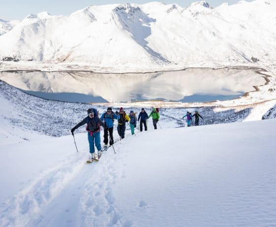 Lofoten esquí montaña con guía