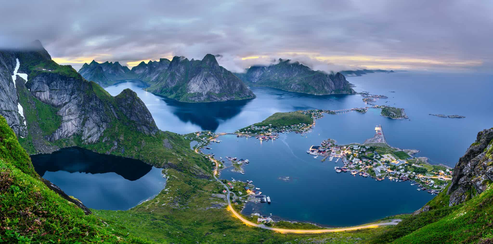 Lofoten summer panoramic views