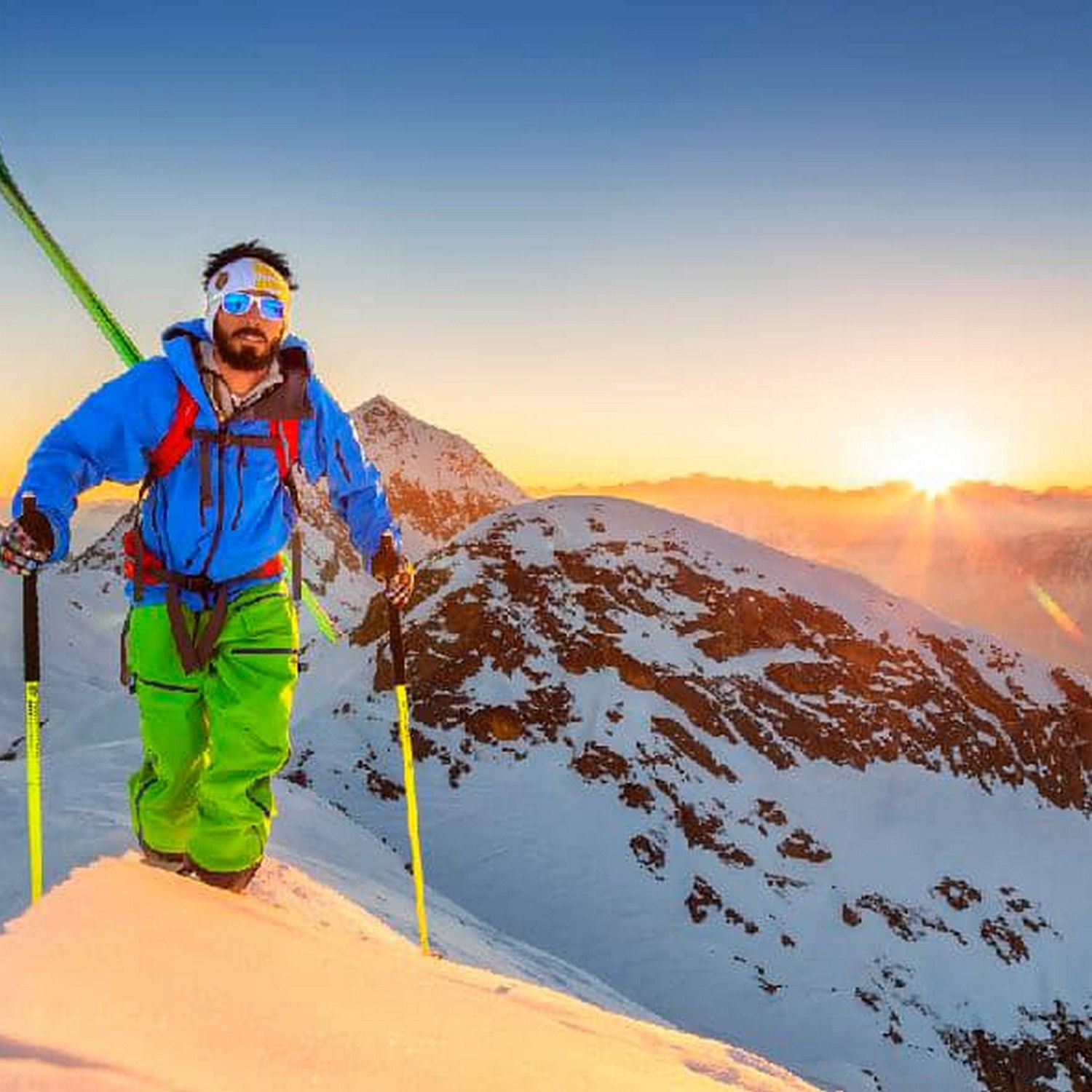 ski de randonnée avec un guide de haute montagne