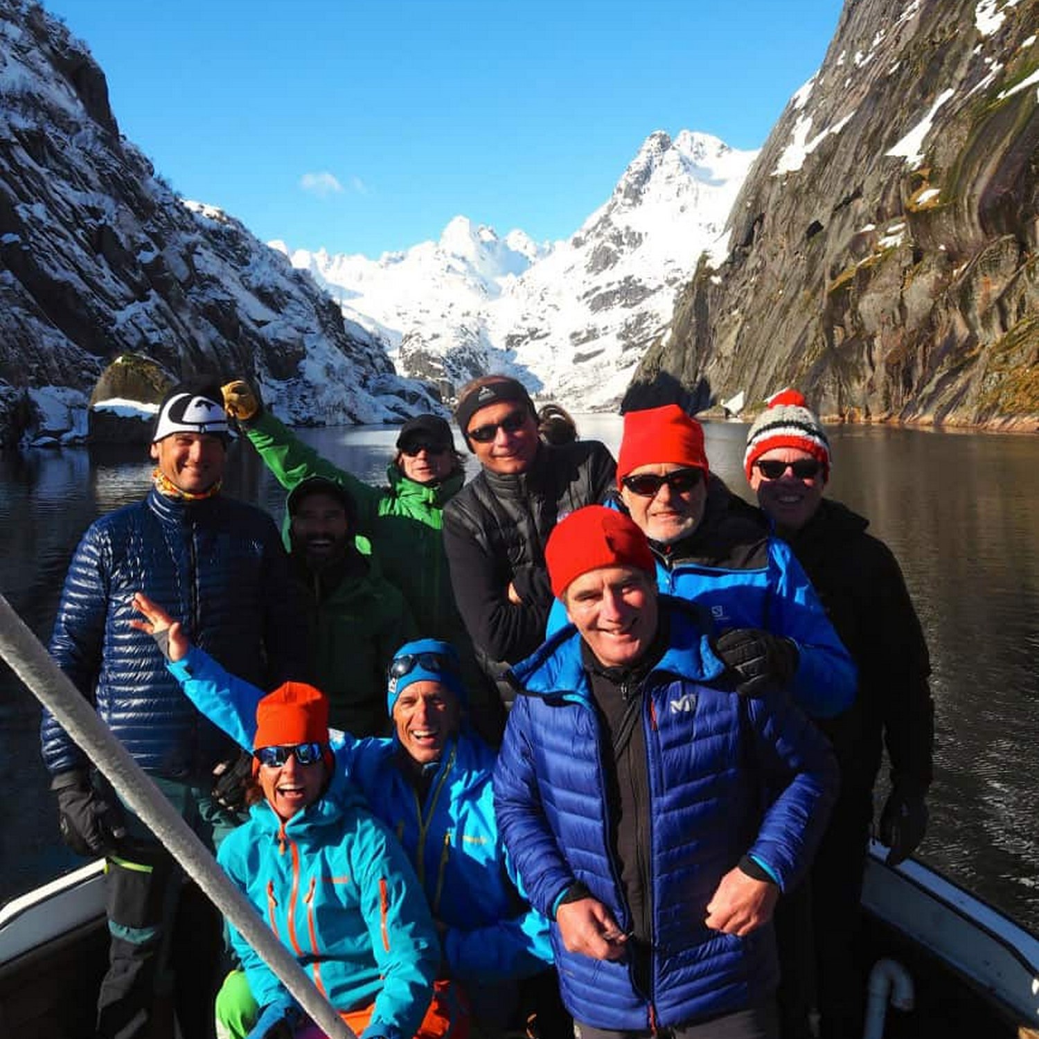 Ski en bateau dans les fjords norvegiens