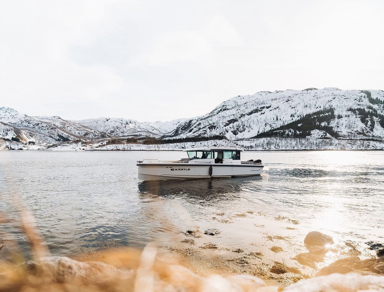 Esquí en barco en noruega