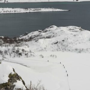 ski touring lofoten boat