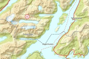 Trollfjordhytta map