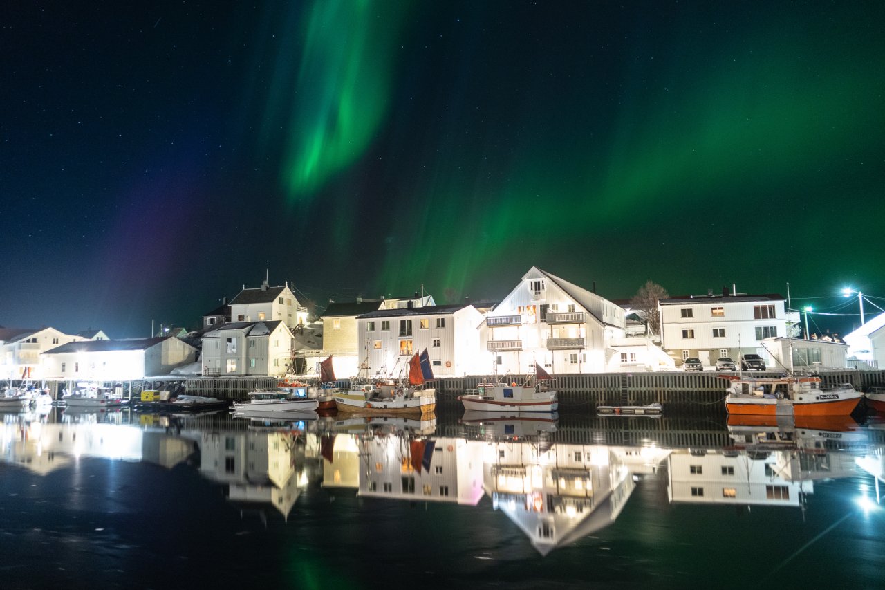 Ski et Aurores Boreales